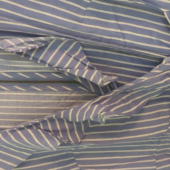 Blue and White Striped Dress - Picture 2 of 6